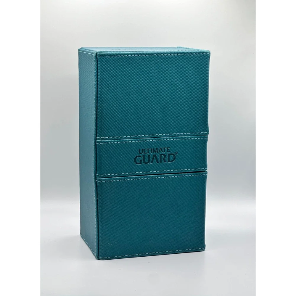 USED-Good Quality-Ultimate Guard Twin Flip n Tray Teal Deck Case